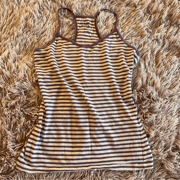 Garage Striped Racerback Tank Top - Picture 2 of 4